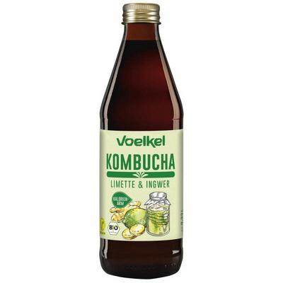 Voelkel Kombucha limoen gember 330 ml