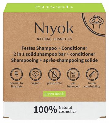 NIYOK 2/1 shower + conditioner bar green touch 80 gr