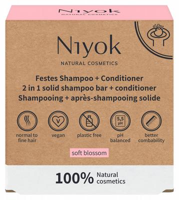 NIYOK 2/1 shower + conditioner bar soft blossum 80 gr