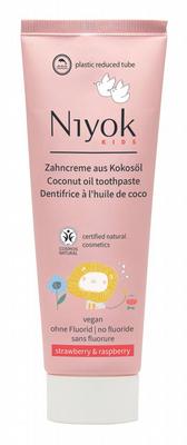 NIYOK coconut oil toothpaste kids strawberry rasperry 75 ml