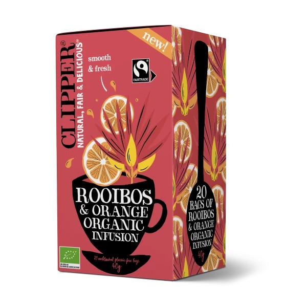 biologische rooibos orange thee