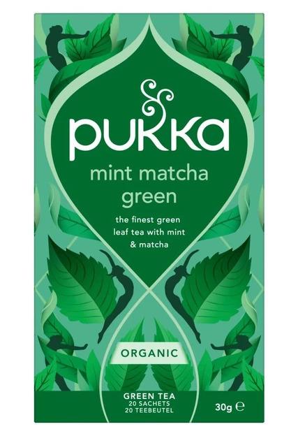 Mint matcha green tea bio