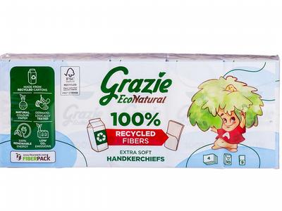 Grazie Natural Zakdoekjes extra soft 10 x 9 zakdoekjes