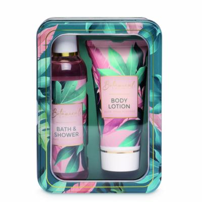 SOURCE BALANCE botanical badgeschenkset in bedrukt blik