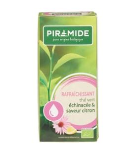 Piramide Verfrissend groene thee citroen & echinacea bio Piramide Verfrissend groene thee citroen & echinacea bio