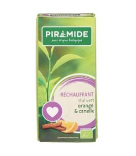 Piramide Verwarmend groene thee sinaasappel & kaneel bio Piramide Verwarmend groene thee sinaasappel & kaneel bio
