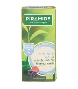 Piramide Immuun groene thee acerola matcha & zwarte bes bio Piramide Immuun groene thee acerola matcha & zwarte bes bio