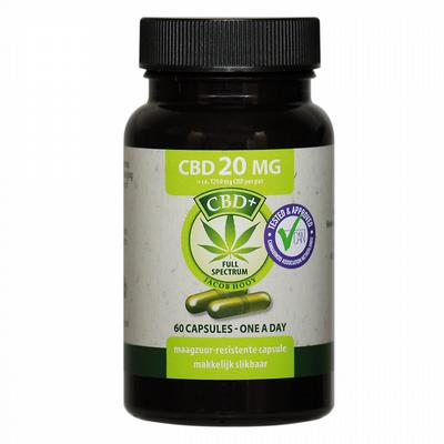 Jacob Hooy CBD capsules 20mg 60st