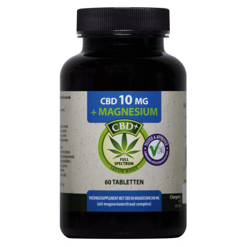 CBD tabletten 10mg + magnesium citraat 200mg 60st