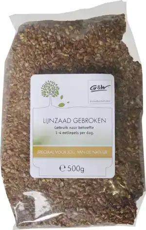 Lijnzaad gebroken zak 500 gram