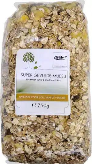 Muesli supergevuld zak 750 gram