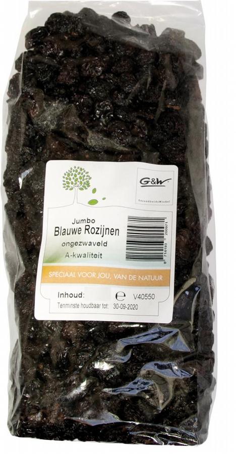 Rozijn jumbo blauw zak 500 gram
