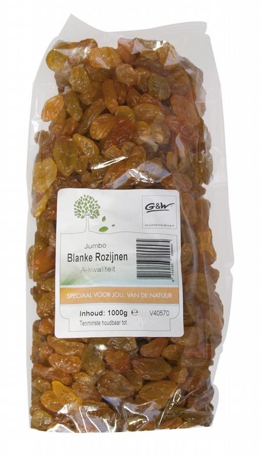 Rozijn jumbo blank zak 1000g