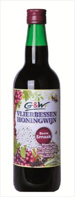 Vlierbessen honingwijn 750ml