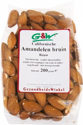 G&W Amandelen bruin 200 gram