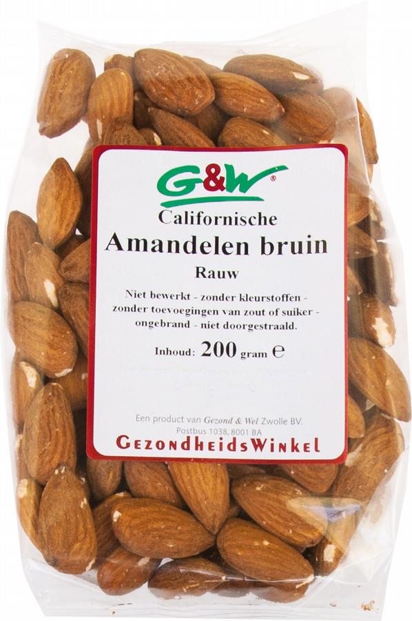 Amandelen bruin 200 gram