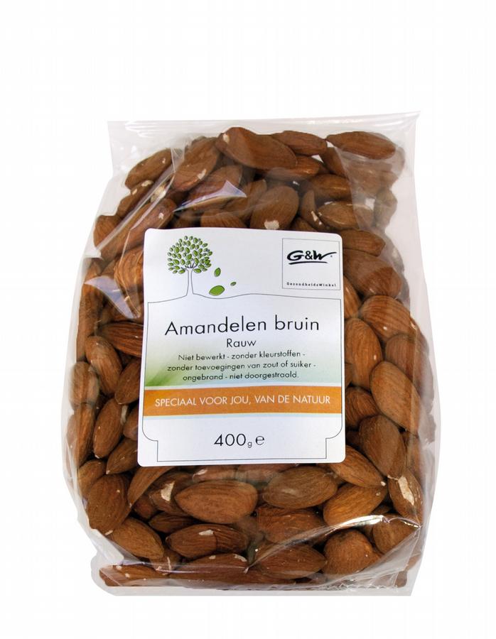 Amandelen bruin 400 gram