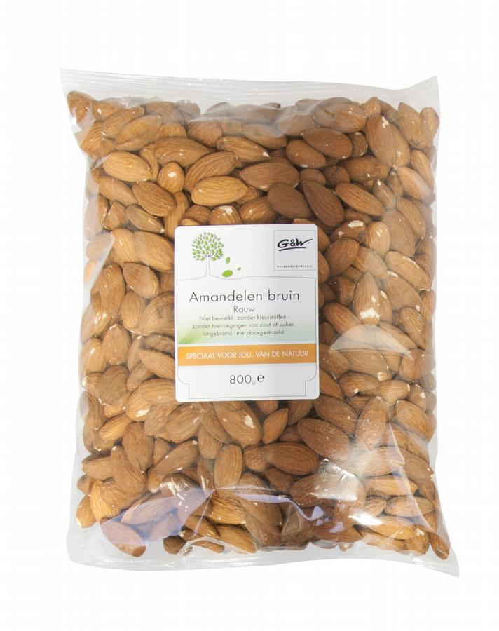 Amandelen bruin 800 gr
