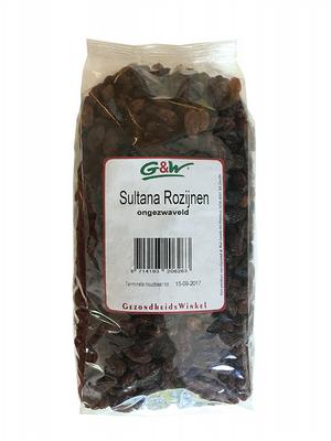 G&W Sultana rozijnen ongezwaveld 500gr