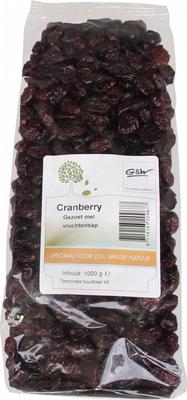 G&W cranberry gezoet met vruchtensap 1kg