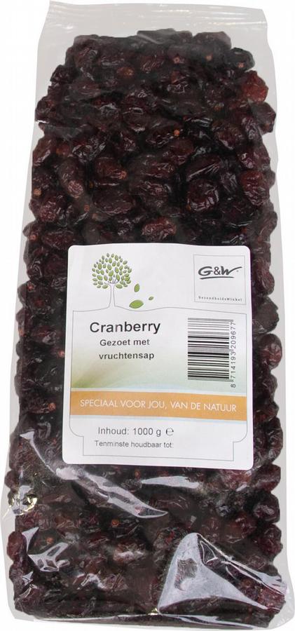 cranberry gezoet met vruchtensap 1kg