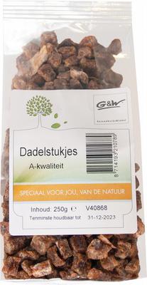 G&W dadelstukjes 250 gr