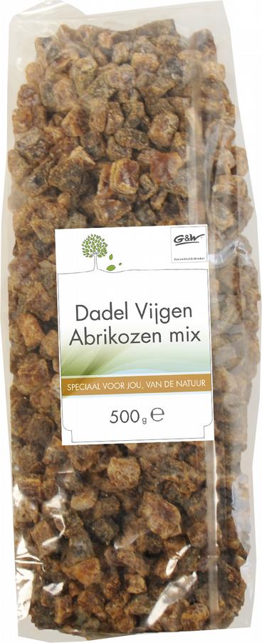 dadels vijgen abrikozen mix 500gr