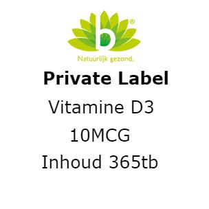 Vitamine d3 10 mcg tabletten 365 cap