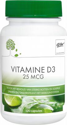 G&W gezond en wel vitamine d3 25 mcg 120 caps