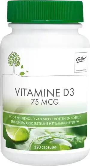 gezond en wel vitamine d3 75 mcg 120 caps
