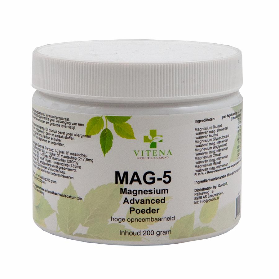 magnesiumpoeder mix van 5 soorten magnesium blend