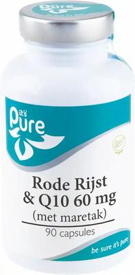 IT'S PURE rode rijst q10 60 mg & maratak 90 vegetarische cap