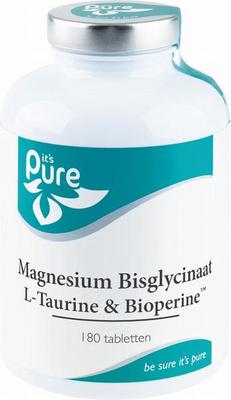 IT'S PURE Magnesium Bisglycinaat met taurine en Bioperine