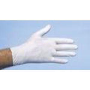 Onderzoekshandschoen vinyl wit poedervrij XL