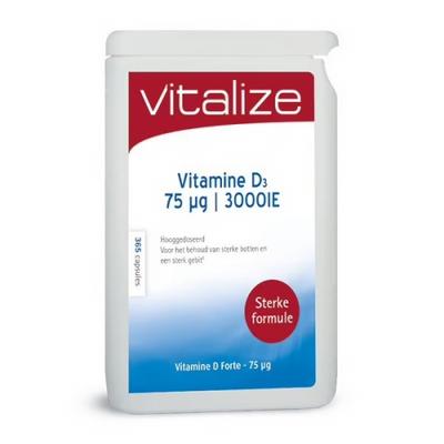Vitalize vitamine d forte 75 ug bbv 365 capsules