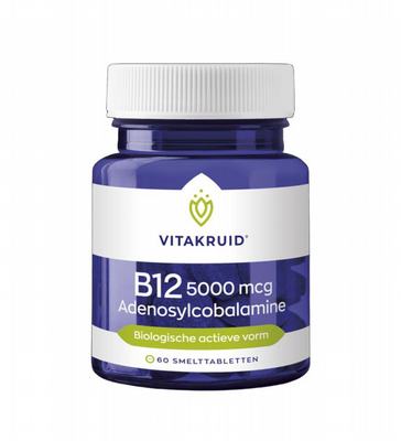 Vitakruid Vitakruid B12 5000 mcg Actief Adenosylcobalamine Vitakruid Vitakruid B12 5000 mcg Actief Adenosylcobalamine