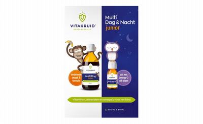 Vitakruid Vitakruid Multi Dag & Nacht Junior 100% Vegan Vitakruid Vitakruid Multi Dag & Nacht Junior 100% Vegan