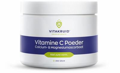 Vitakruid Vitakruid Vitamine C poeder calcium- & magnesiumascorbaat Vitakruid Vitakruid Vitamine C poeder calcium- & magnesiumascorbaat