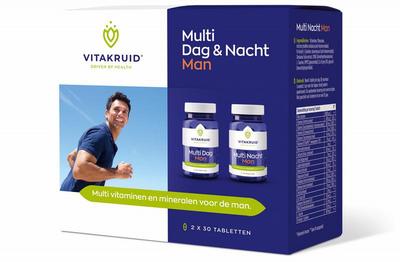 Vitakruid Vitakruid Multi Dag & Nacht Man 100% Vegan 2 x 30