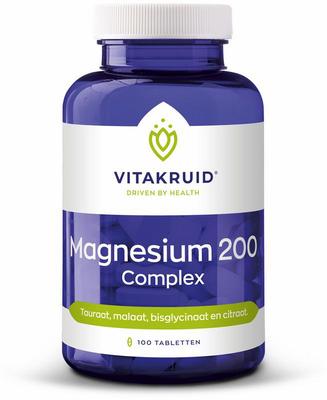 Vitakruid Vitakruid Magnesium 200 Complex Tauraat Malaat Bisglycinaat