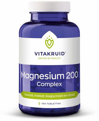 Vitakruid Vitakruid Magnesium 200 Complex Tauraat Malaat Bisglycinaat Vitakruid Vitakruid Magnesium 200 Complex Tauraat Malaat Bisglycinaat