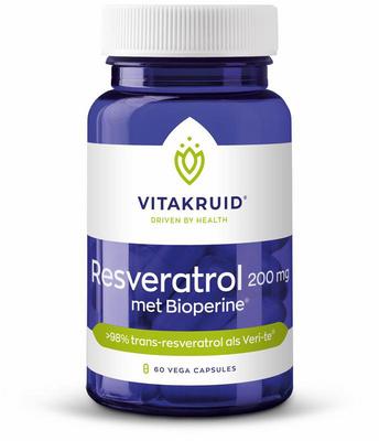 Vitakruid Vitakruid Resveratrol (Veri-te) 200 mg met Bioperine