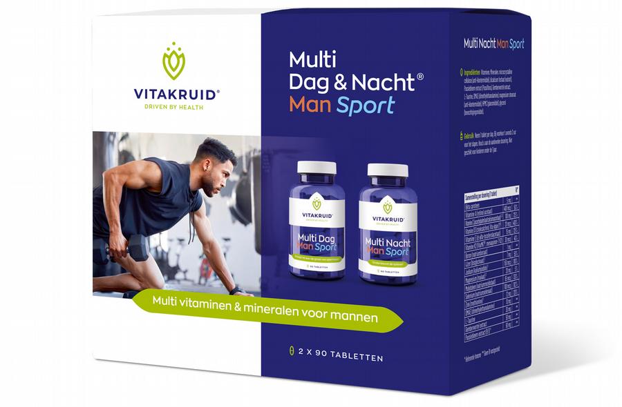 Vitakruid Multi dag & nacht man sport 90tb