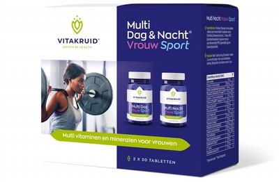 Vitakruid Vitakruid Multi dag & nacht vrouw sport 30st Vitakruid Vitakruid Multi dag & nacht vrouw sport 30st