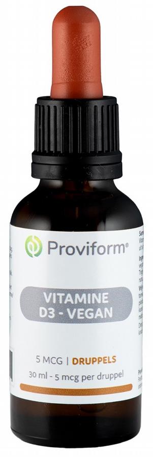 Vitamine D3 5mcg vegan druppels