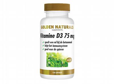 Golden Naturals Vitamine D3 75mcg