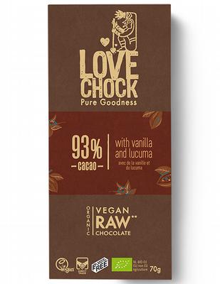 Lovechock 93% Pure vanilla lucuma bio