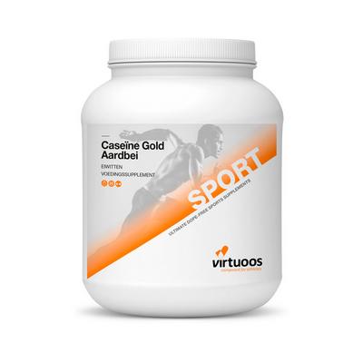 VIRTUOOS Caseine gold | aardbei 900 gr