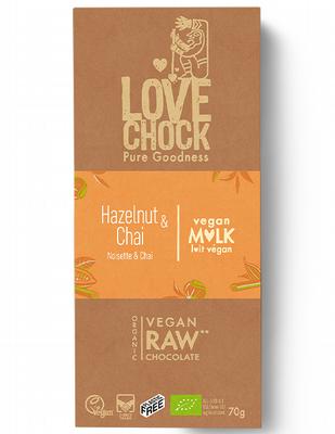 Lovechock Mild hazelnut & chai bio