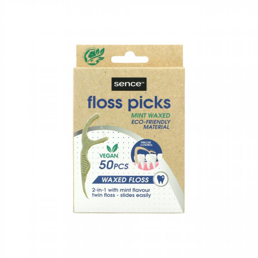 Sence Flosser 2 in 1 Bamboo 50 stuks